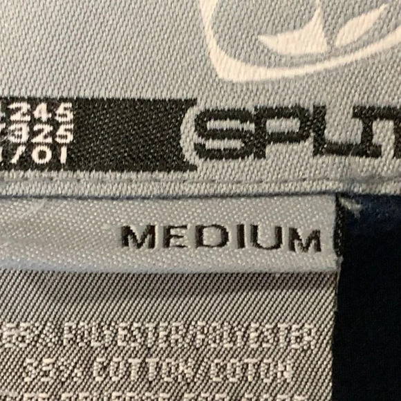 Split Men's Button‎ Up Cotton Blend Short Sleeve Shirt Size M - Picture 9 of 13